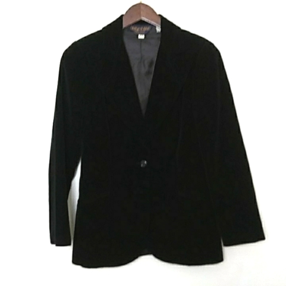 Black Velvet Whip O Will Vintage Size 9/10 Blazer